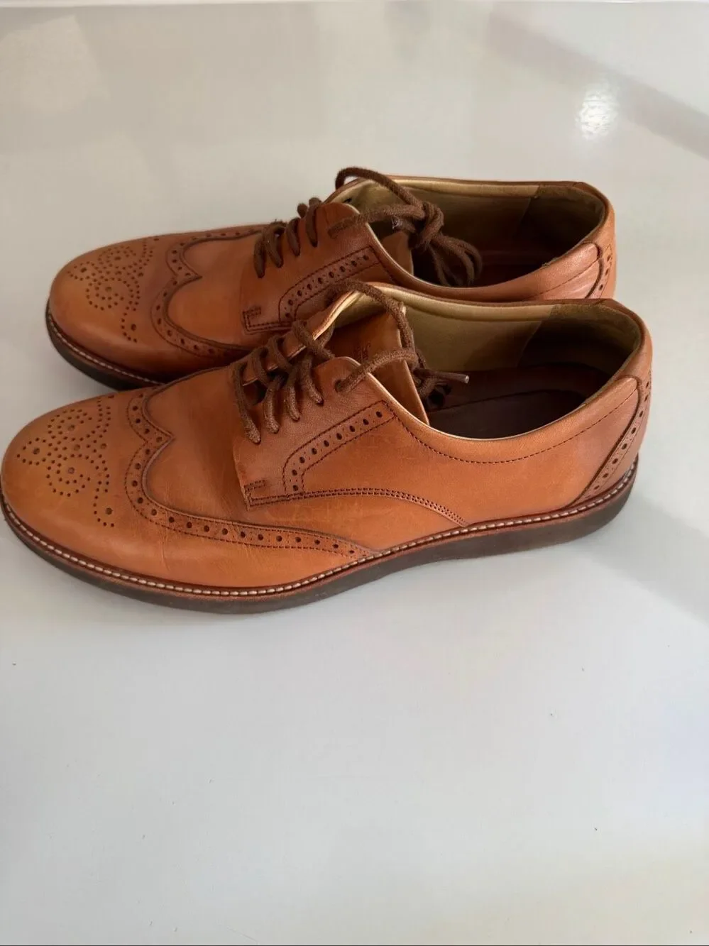 SAMUEL HUBBARD - Whiskey Brown Tipping Point Oxford Shoe-10